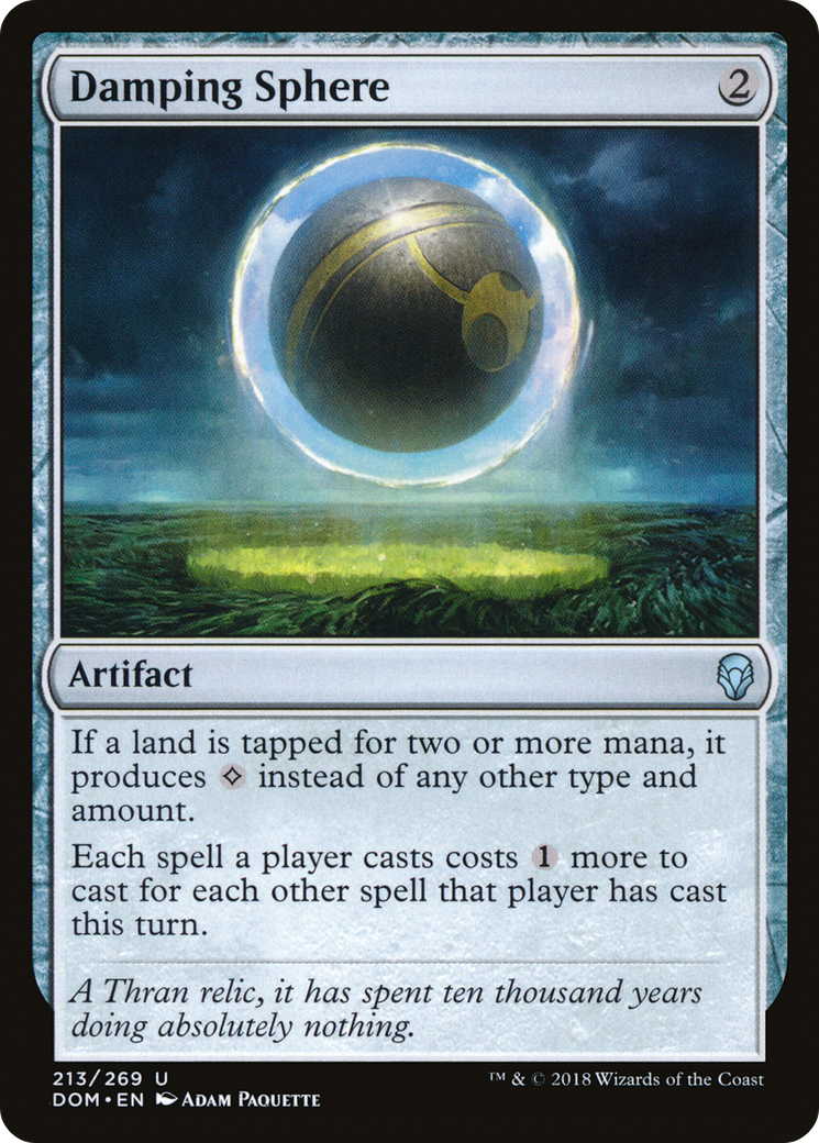 Damping Sphere (DOM-213) [Dominaria] Foil