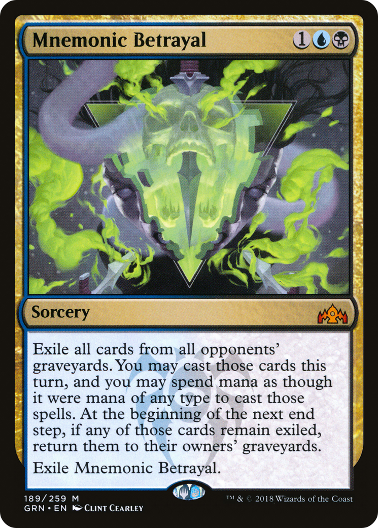 Mnemonic Betrayal (GRN-189) [Guilds of Ravnica] Foil
