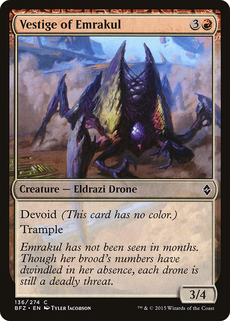 Vestige of Emrakul (BFZ-136) [Battle for Zendikar]