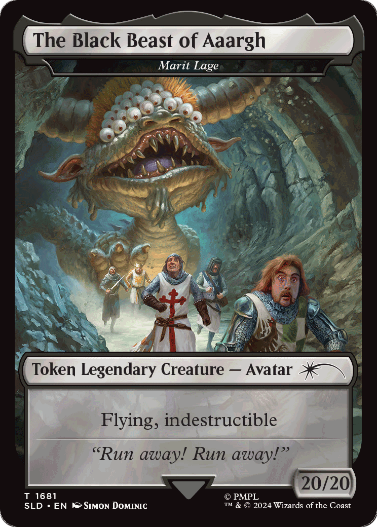 The Black Beast of Aaargh - Marit Lage Token (SLD-1681) [Secret Lair Drop]