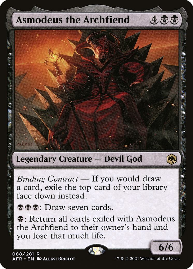 Asmodeus the Archfiend (AFR-088) [Adventures in the Forgotten Realms] Foil