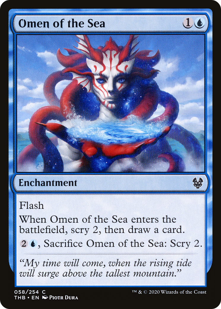 Omen of the Sea (THB-058) [Theros Beyond Death] Foil