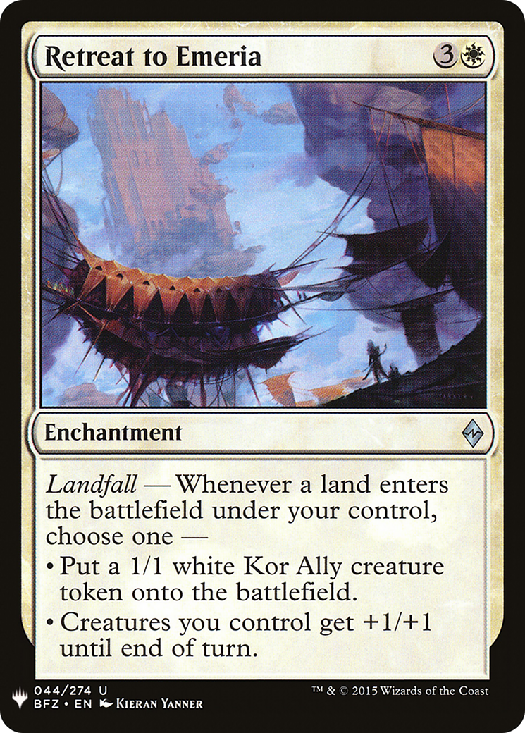 Retreat to Emeria (LIST-BFZ-44) [The List]
