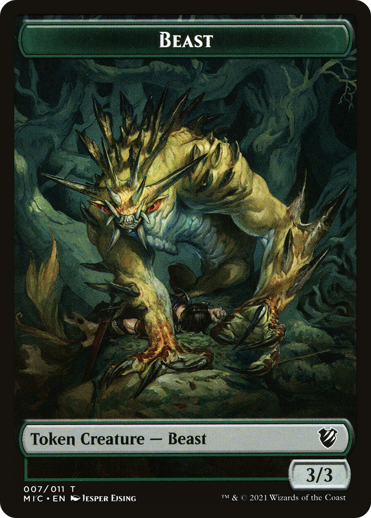Beast (TMIC-007) [Midnight Hunt Commander Tokens]