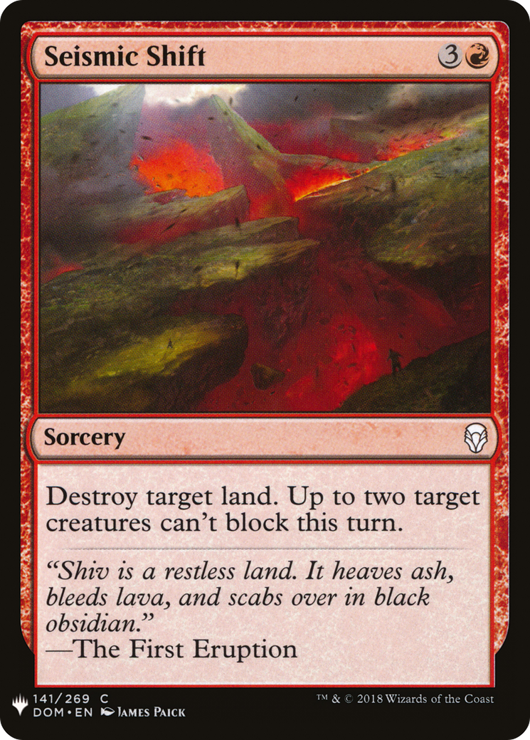Seismic Shift (LIST-DOM-141) [The List]
