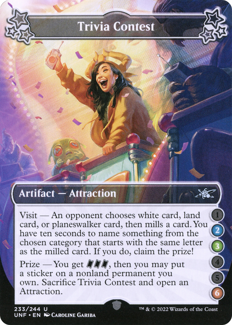 Trivia Contest (2-3-6) (UNF-233) [Unfinity]