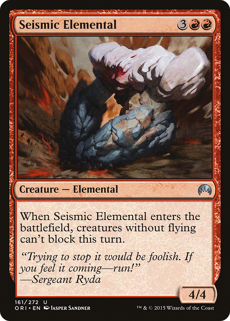 Seismic Elemental (ORI-161) [Magic Origins]