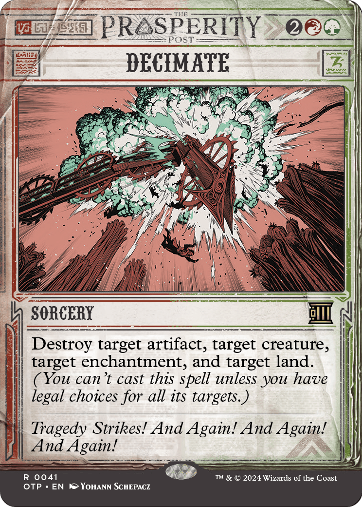 Decimate (OTP-041) (Showcase) (Borderless) [Breaking News]