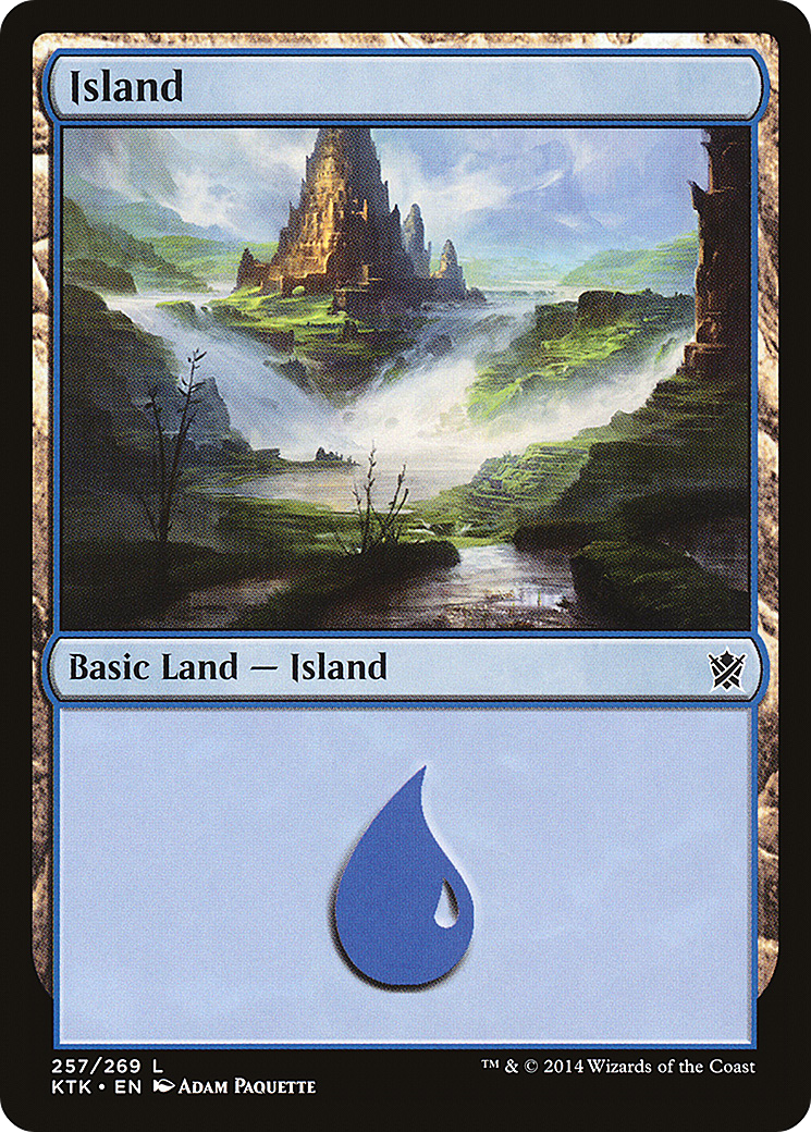 Island (KTK-257) [Khans of Tarkir] Foil