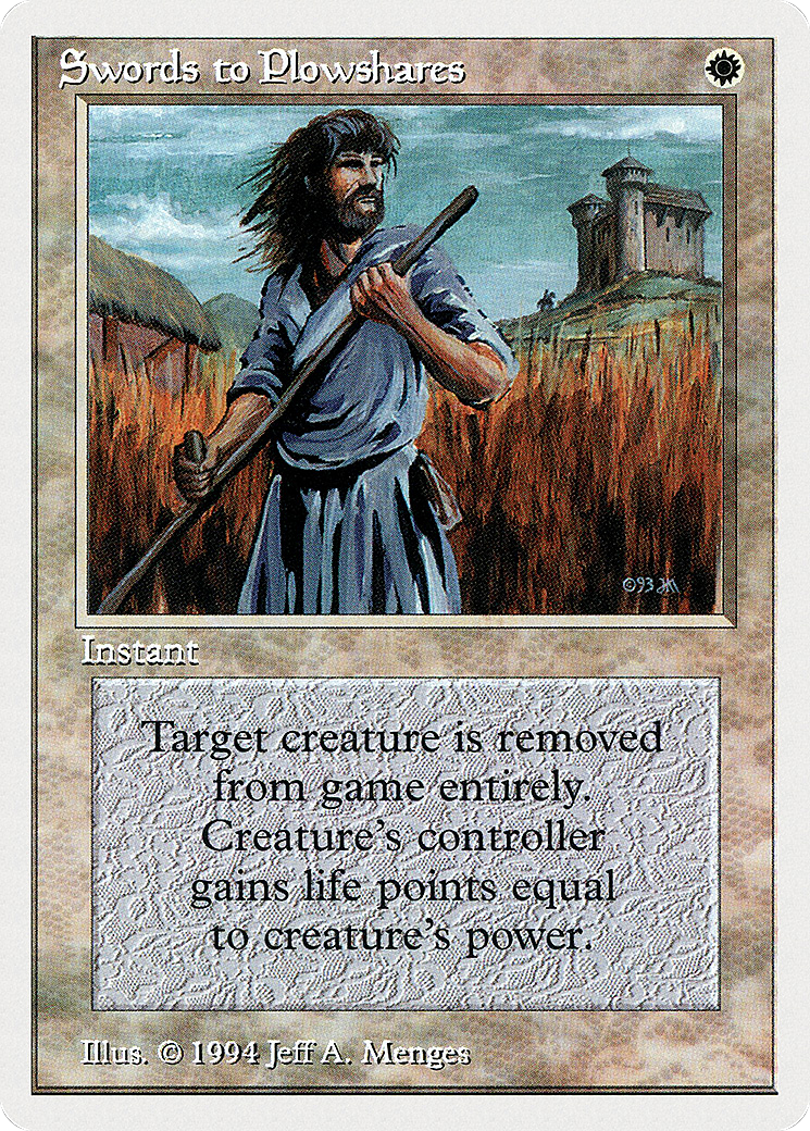 Swords to Plowshares (SUM-041) [Summer Magic / Edgar]