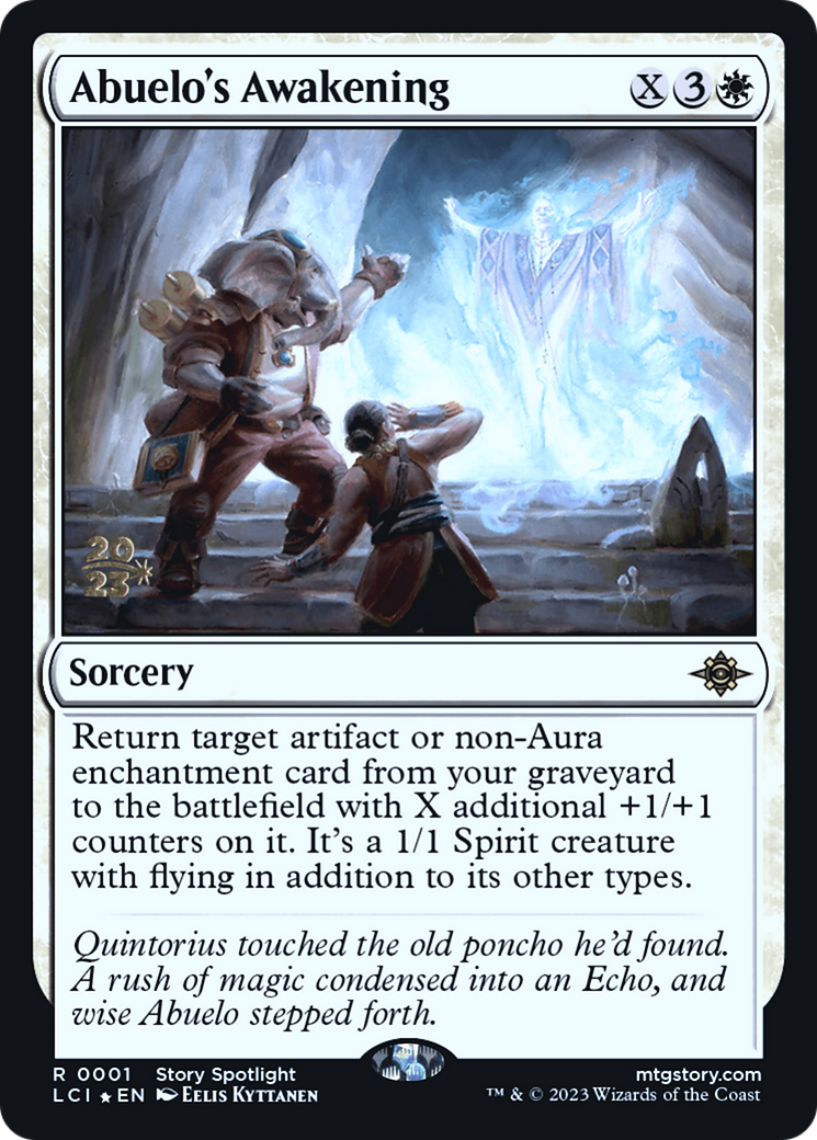 Abuelo's Awakening (PRE-001) [The Lost Caverns of Ixalan Promos] Foil