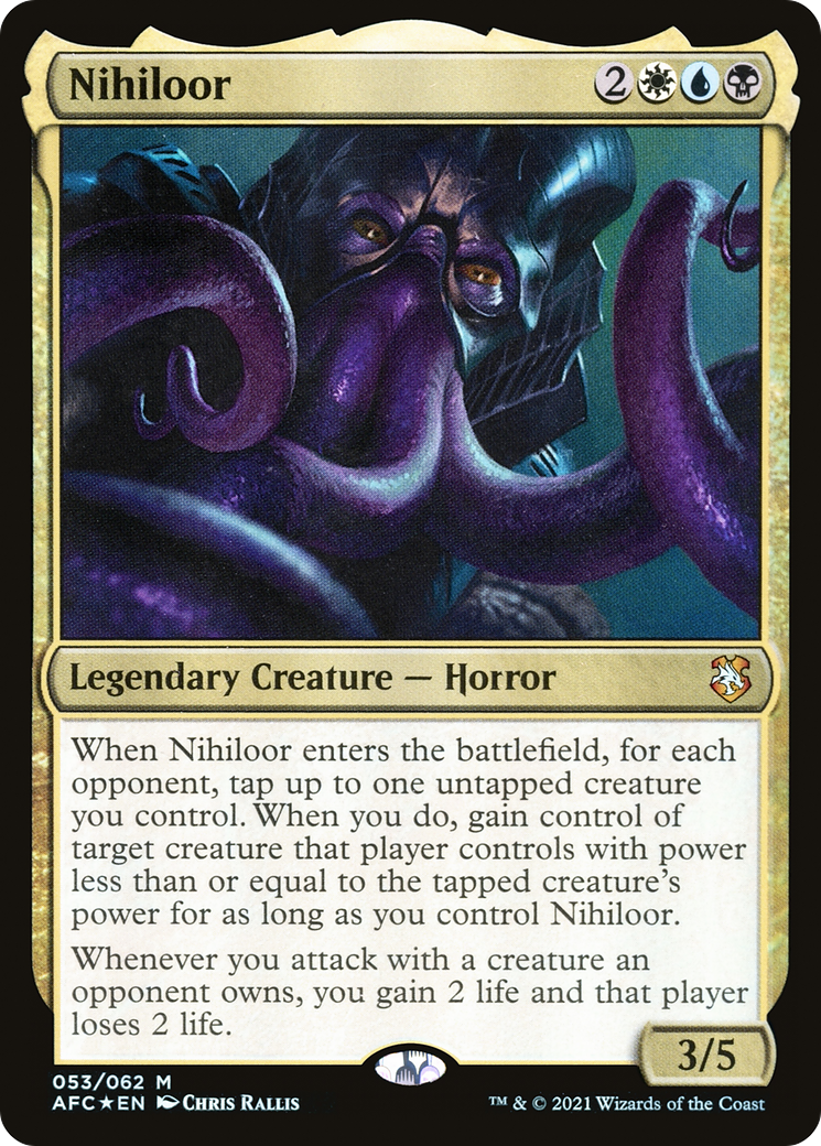 Nihiloor (AFC-053) [Forgotten Realms Commander] Foil