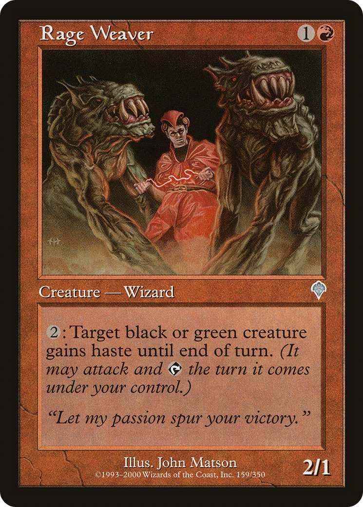 Rage Weaver (INV-159) [Invasion]