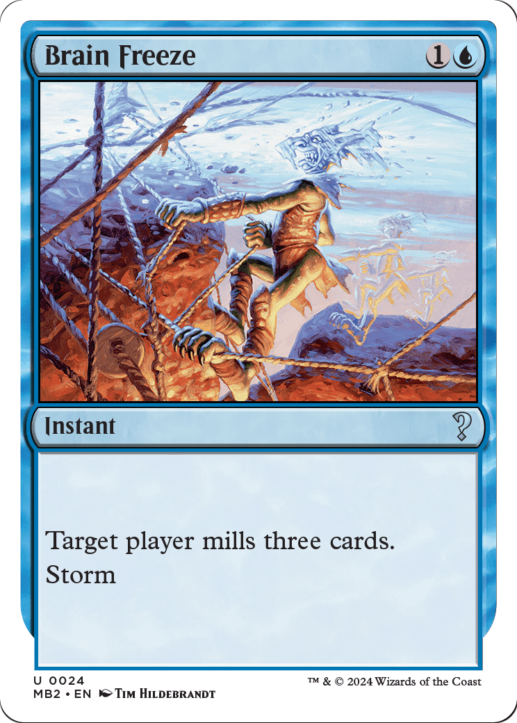 Brain Freeze (White Border) (MB2-024) [Mystery Booster 2]