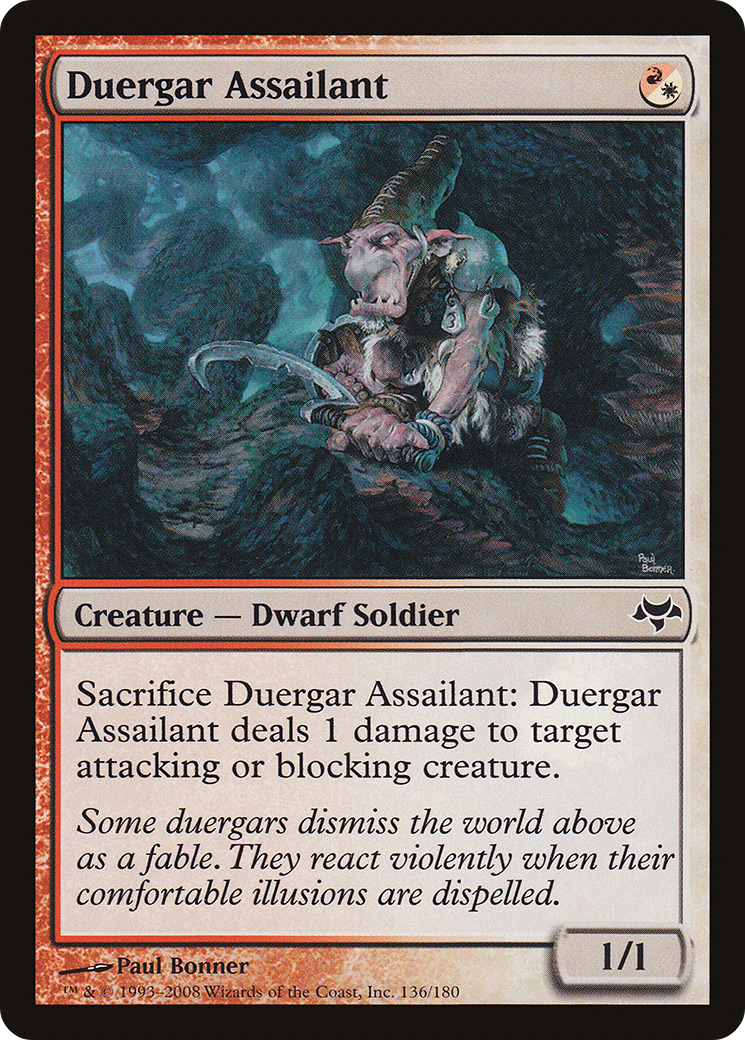 Duergar Assailant (EVE-136) [Eventide] Foil