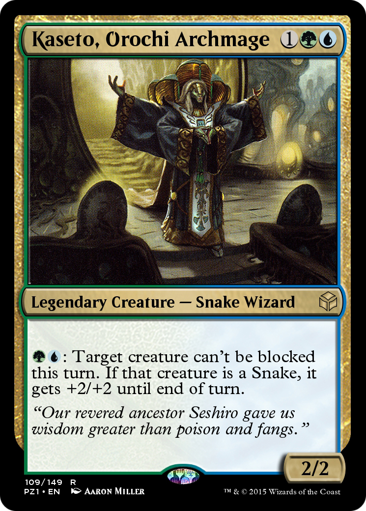 Kaseto, Orochi Archmage (PZ1-109) [Legendary Cube Prize Pack] Foil