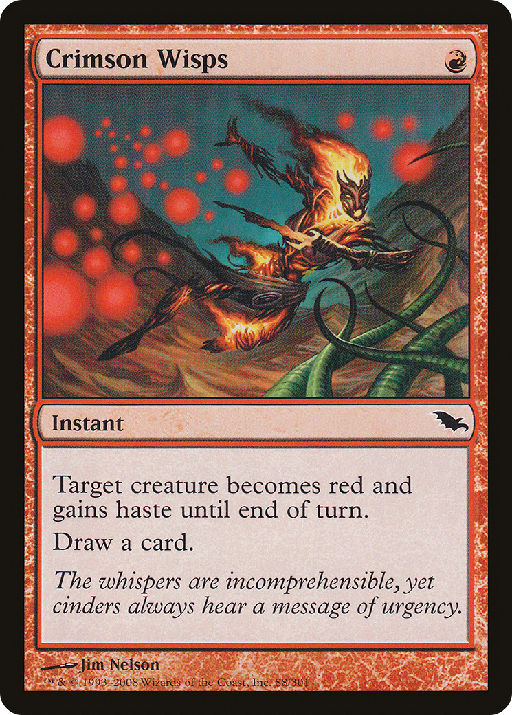 Crimson Wisps (SHM-088) [Shadowmoor] Foil