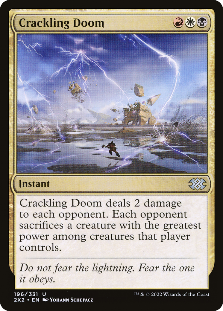 Crackling Doom (2X2-196) [Double Masters 2022] Foil