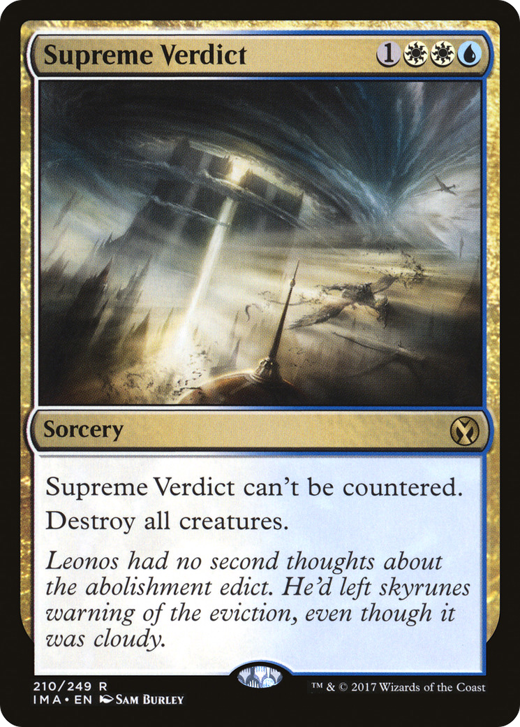 Supreme Verdict (IMA-210) [Iconic Masters] Foil
