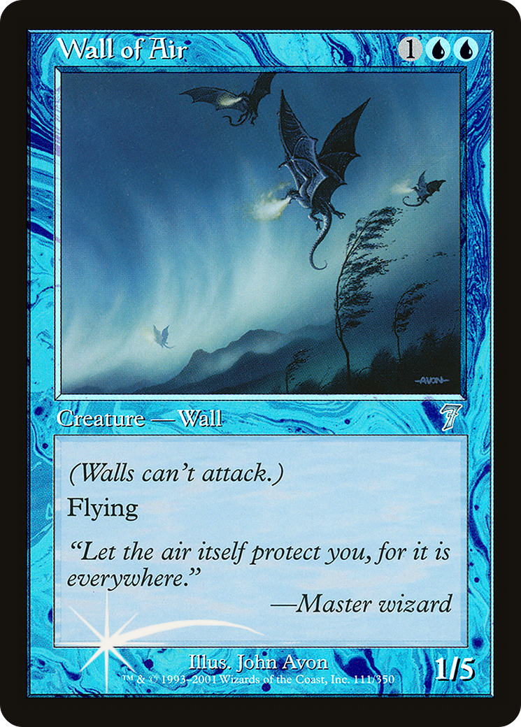 Wall of Air (7ED-111★) [7th Edition] Foil