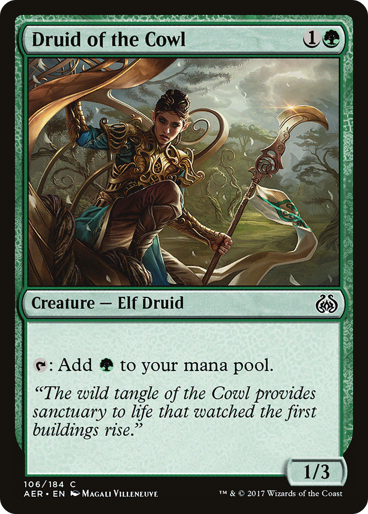 Druid of the Cowl (AER-106) [Aether Revolt] Foil