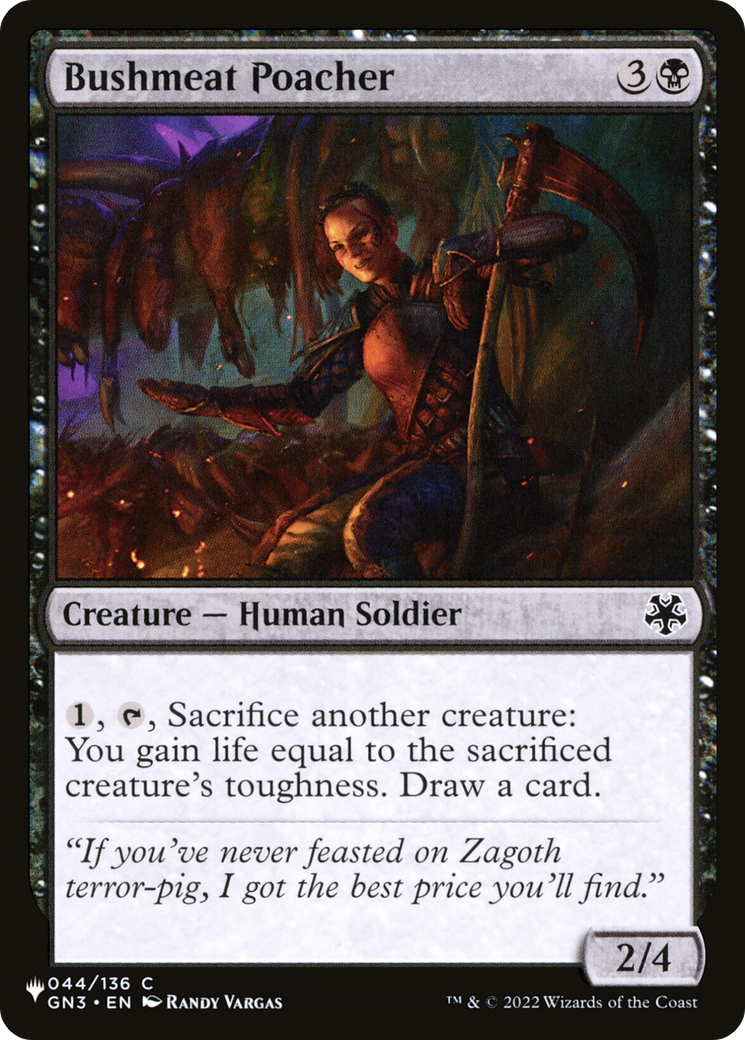 Bushmeat Poacher (LIST-GN3-44) [The List]