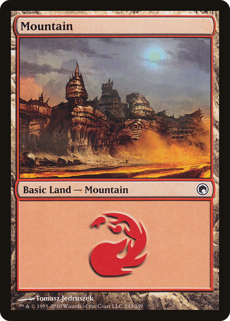 Mountain (SOM-243) [Scars of Mirrodin]