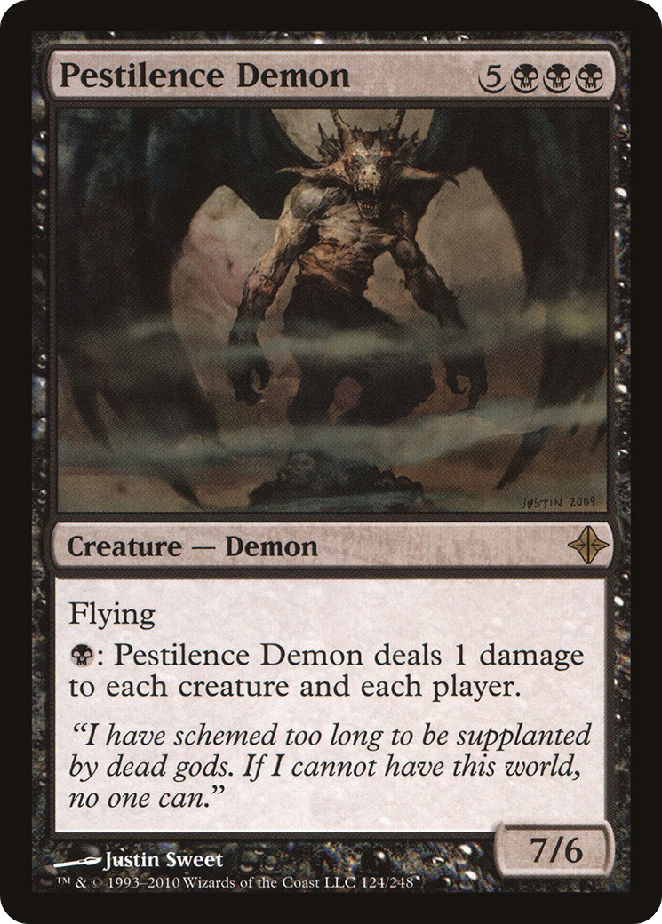 Pestilence Demon (ROE-124) [Rise of the Eldrazi] Foil