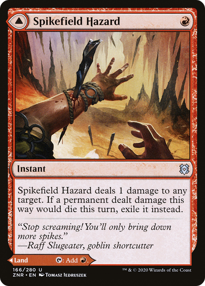 Spikefield Hazard (ZNR-166) [Zendikar Rising] Foil