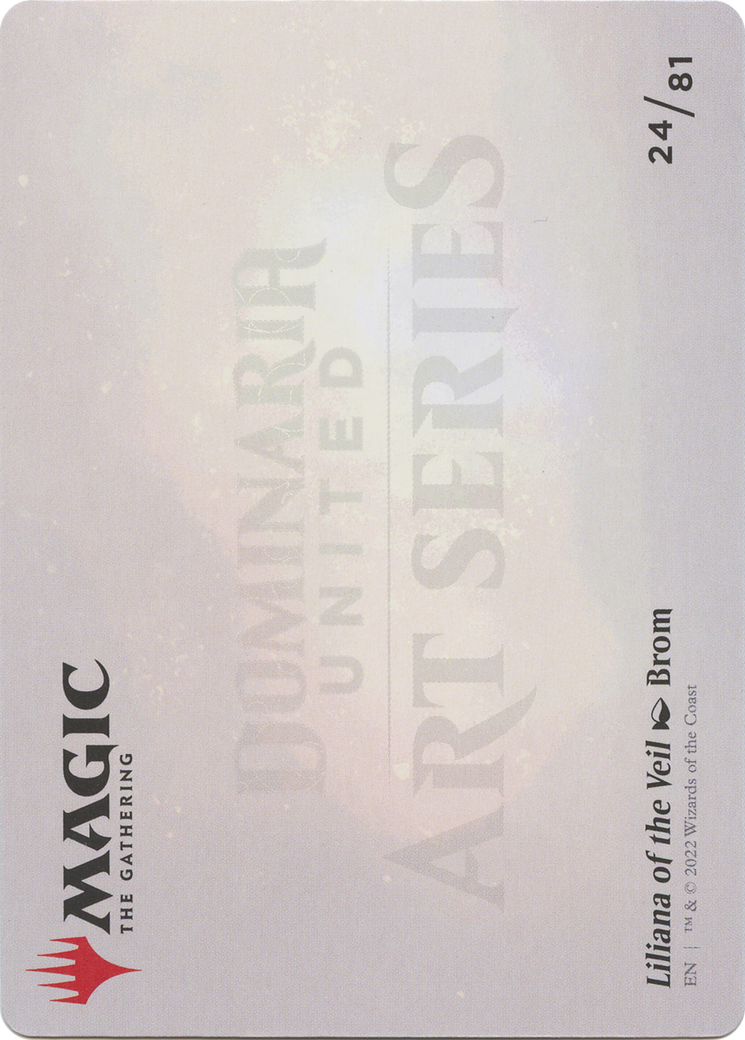 Liliana of the Veil // Liliana of the Veil (ADMU-024) (Borderless) [Dominaria United Art Series] Foil