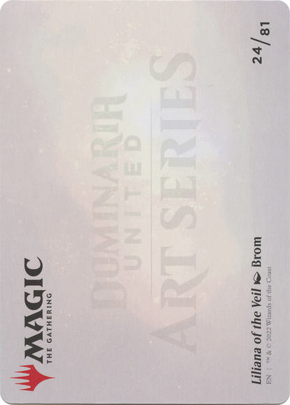 Liliana of the Veil // Liliana of the Veil (ADMU-024) (Borderless) [Dominaria United Art Series] Foil
