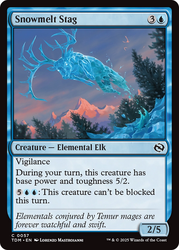 Snowmelt Stag (TDM-057) [Tarkir: Dragonstorm] Foil