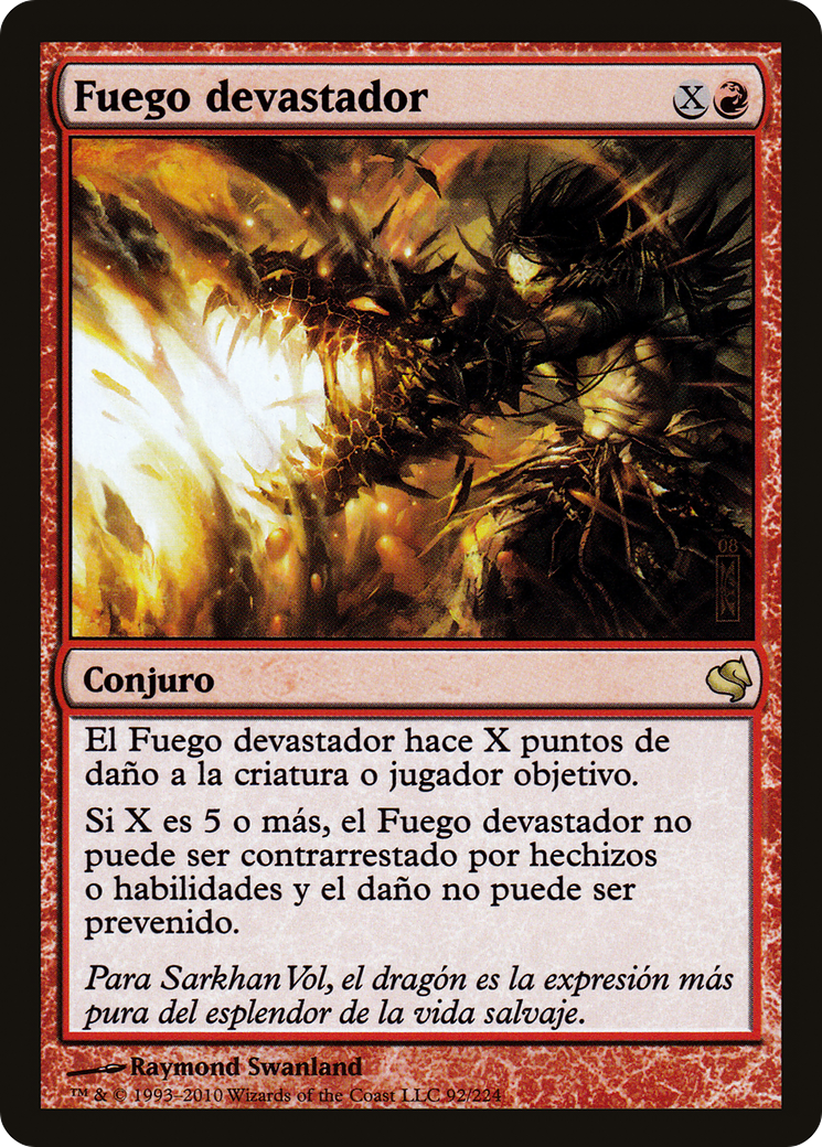 Banefire (Spanish) - "Fuego devastador" (PS11-092) [Salvat 2011]