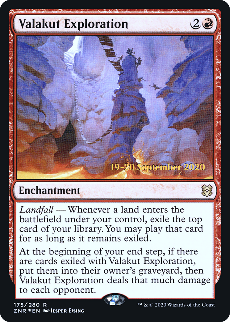 Valakut Exploration (PRE-175S) [Zendikar Rising Promos] Foil