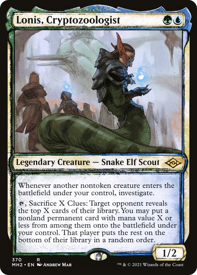 Lonis, Cryptozoologist (Showcase) (MH2-370) [Modern Horizons 2]