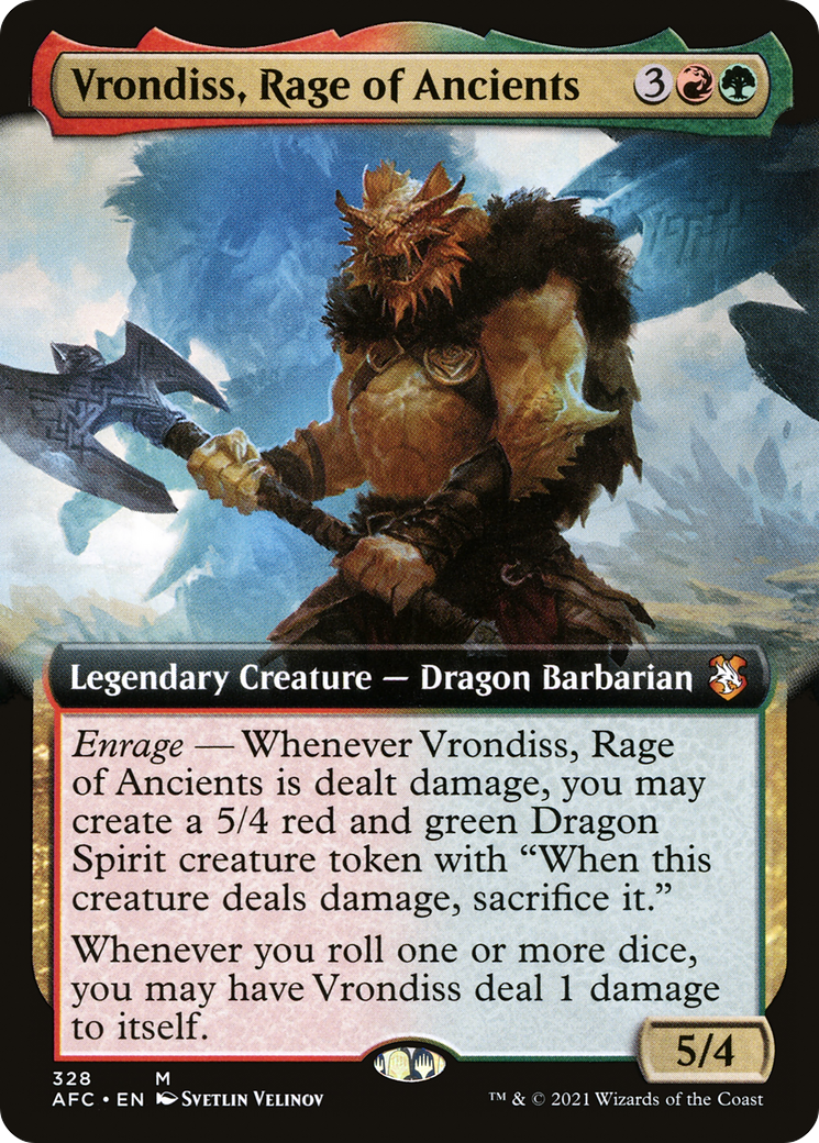 Vrondiss, Rage of Ancients (Extended Art) (AFC-328) [Forgotten Realms Commander]