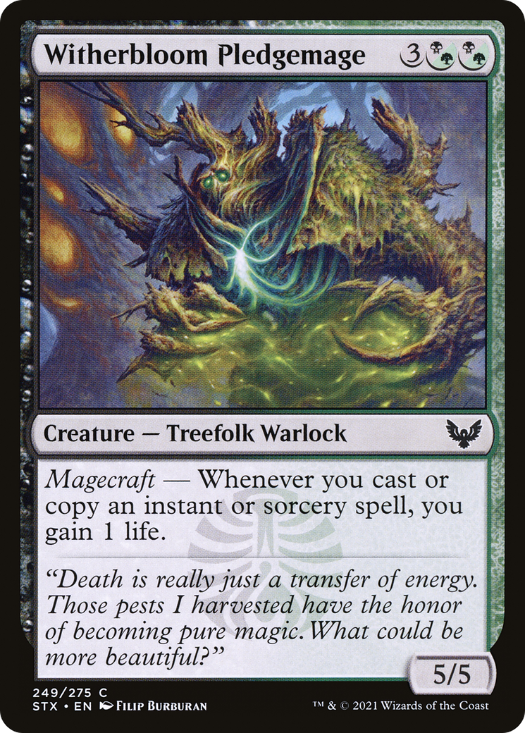 Witherbloom Pledgemage (STX-249) [Strixhaven: School of Mages]