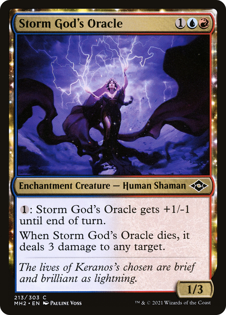 Storm God's Oracle (MH2-213) [Modern Horizons 2] Foil