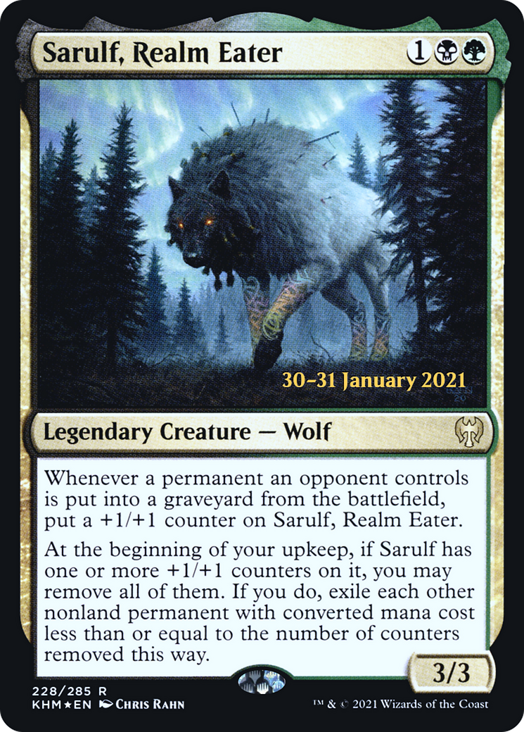 Sarulf, Realm Eater (PRE-228S) [Kaldheim Promos] Foil