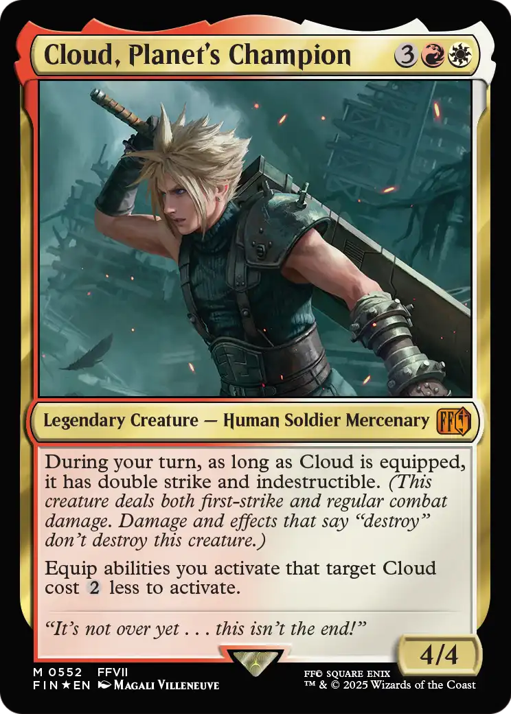 Cloud, Planet's Champion (FIN-552) [FINAL FANTASY] Foil