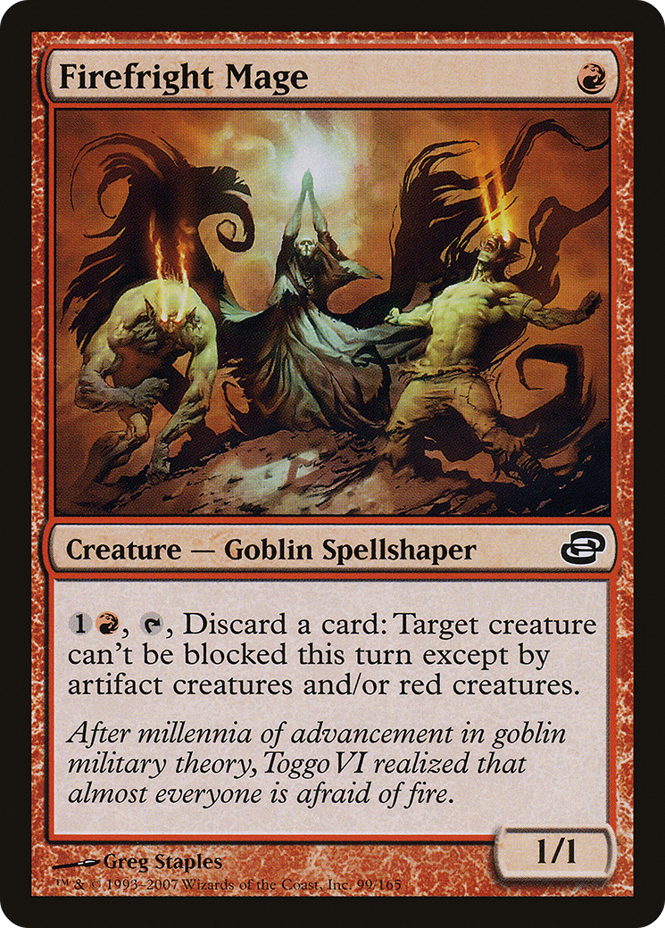 Firefright Mage (PLC-099) [Planar Chaos]