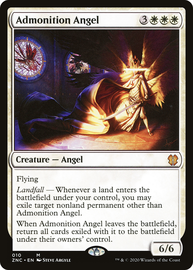Admonition Angel (ZNC-010) [Zendikar Rising Commander]