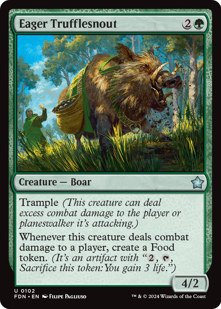 Eager Trufflesnout (FDN-102) [Foundations] Foil