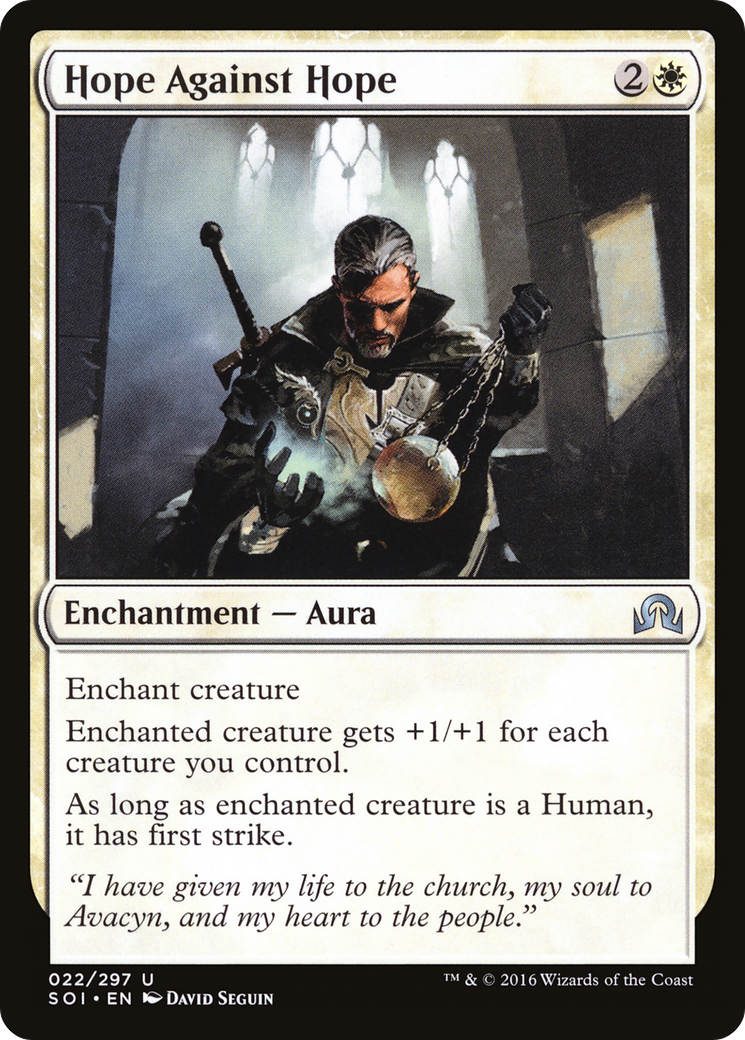Hope Against Hope (SOI-022) [Shadows over Innistrad] Foil