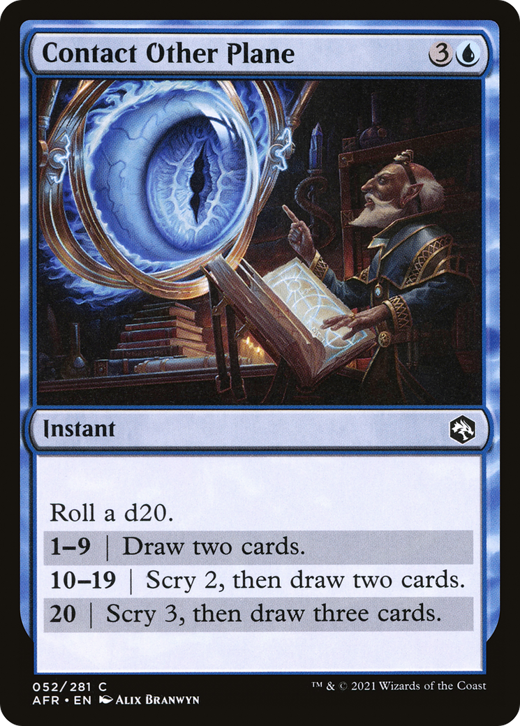 Contact Other Plane (AFR-052) [Adventures in the Forgotten Realms] Foil