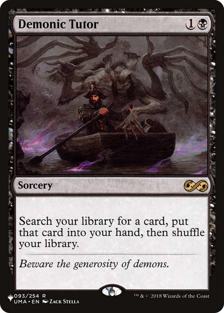 Demonic Tutor (UMA) (LIST-UMA-93) [The List]