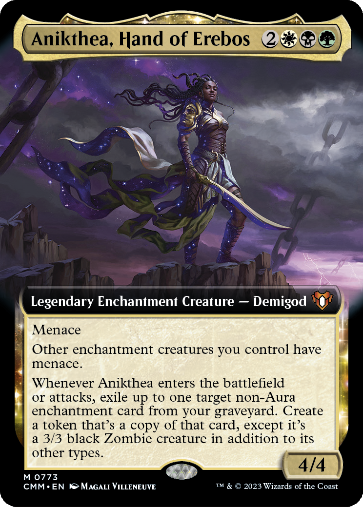 Anikthea, Hand of Erebos (Extended Art) (CMM-773) [Commander Masters] Foil