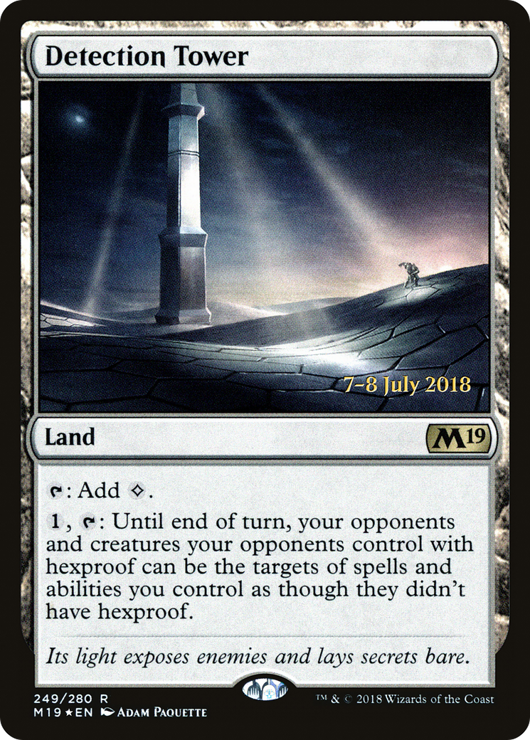 Detection Tower (PRE-249S) [Core Set 2019 Promos] Foil