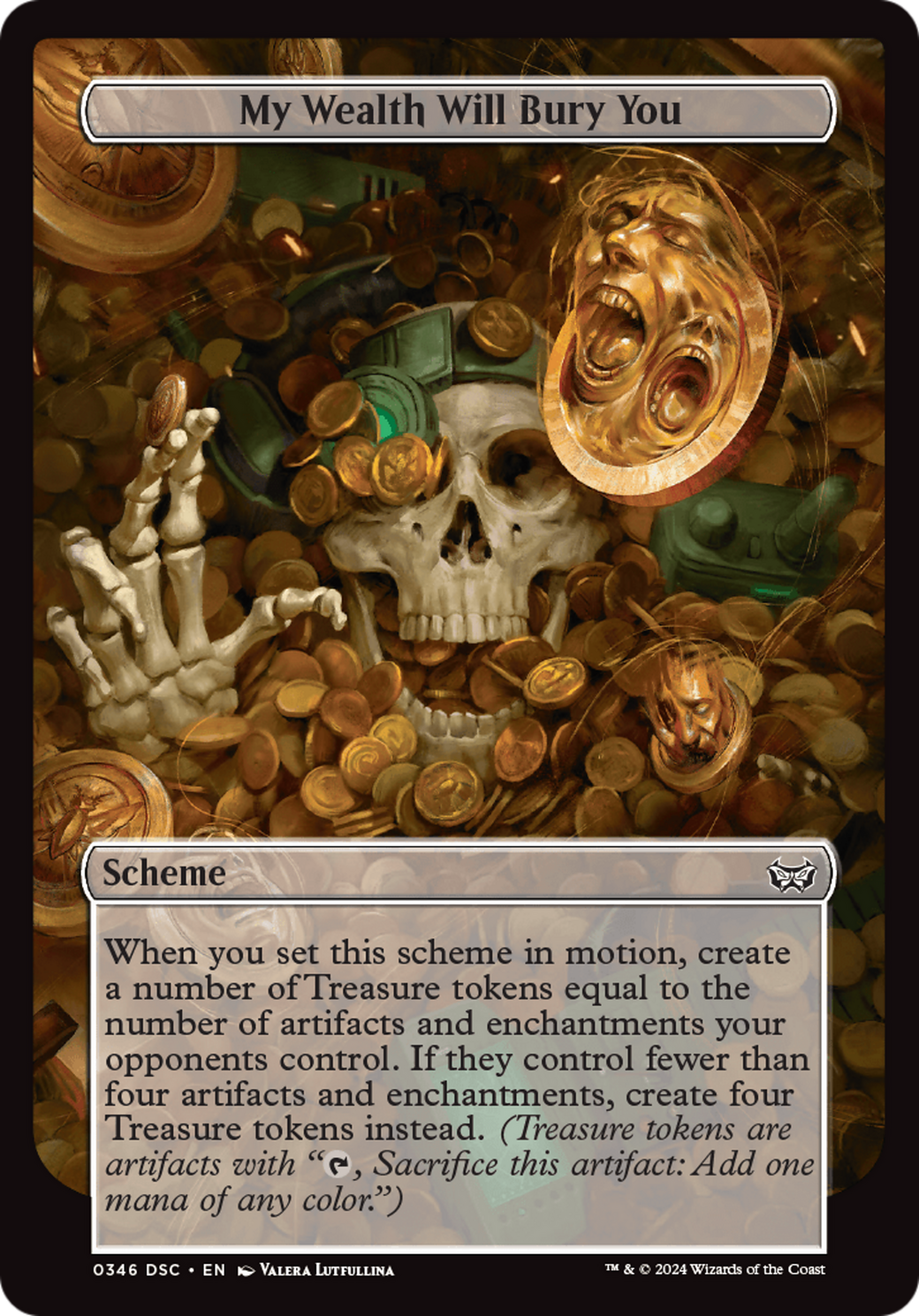 My Wealth Will Bury You (Full Art) (A:DSC-346) [Duskmourn: House of Horror Commander]