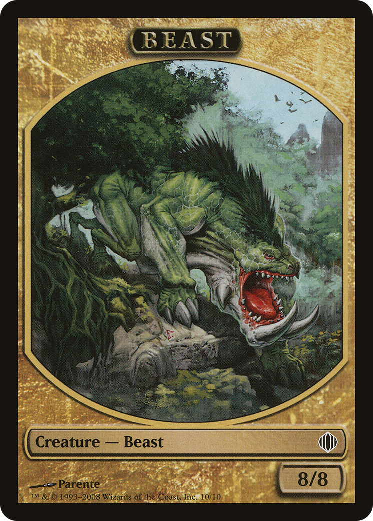 Beast Token (Multicolor) (ALA-010) [Shards of Alara Tokens]